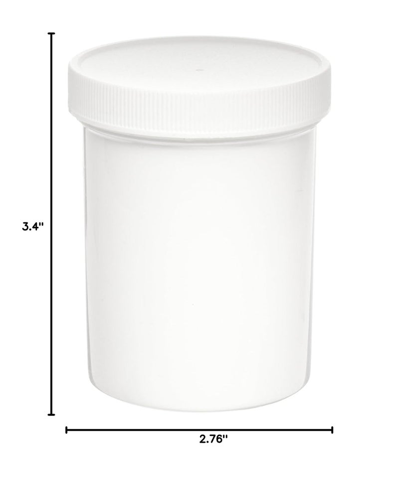 SP Scienceware SP Bel-Art Screw Cap 236.6ml (8oz) Polypropylene Jars; 43mm Closure (Pack of 12) (H17911-0000) - Image 2